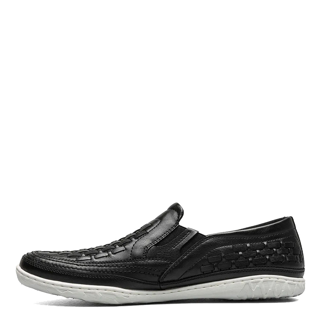 Men's Stacy Adams Ithaca Moc Toe Slip-On BLACK 25656-001