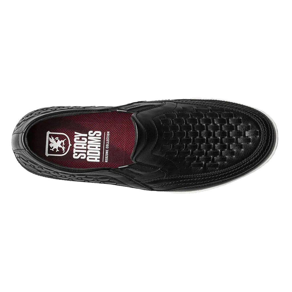 Men's Stacy Adams Ithaca Moc Toe Slip-On BLACK 25656-001