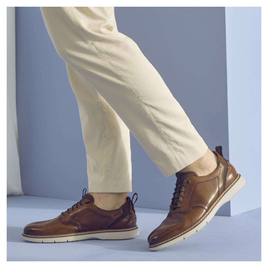 Men's Stacy Adams, Sync Plain Toe Elastic Lace Oxford