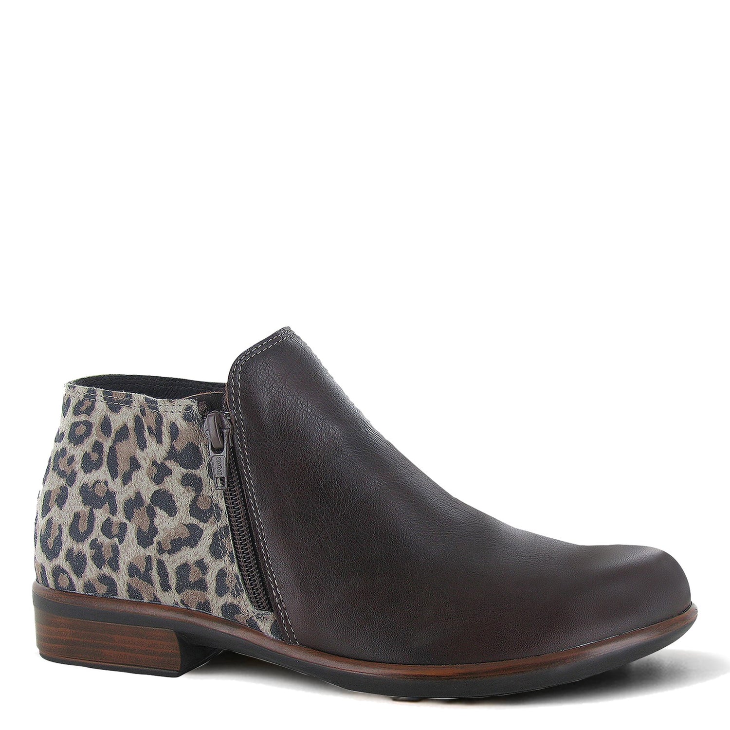 Peltz Shoes  Women's Naot Helm Boot Brown LEOPARD 26030-SIL