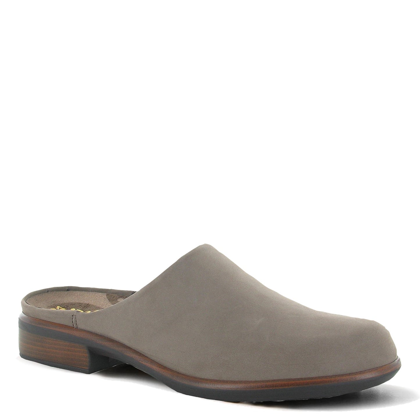 Peltz Shoes  Women's Naot Lodos Mule SHITAKE Taupe 26049-E52