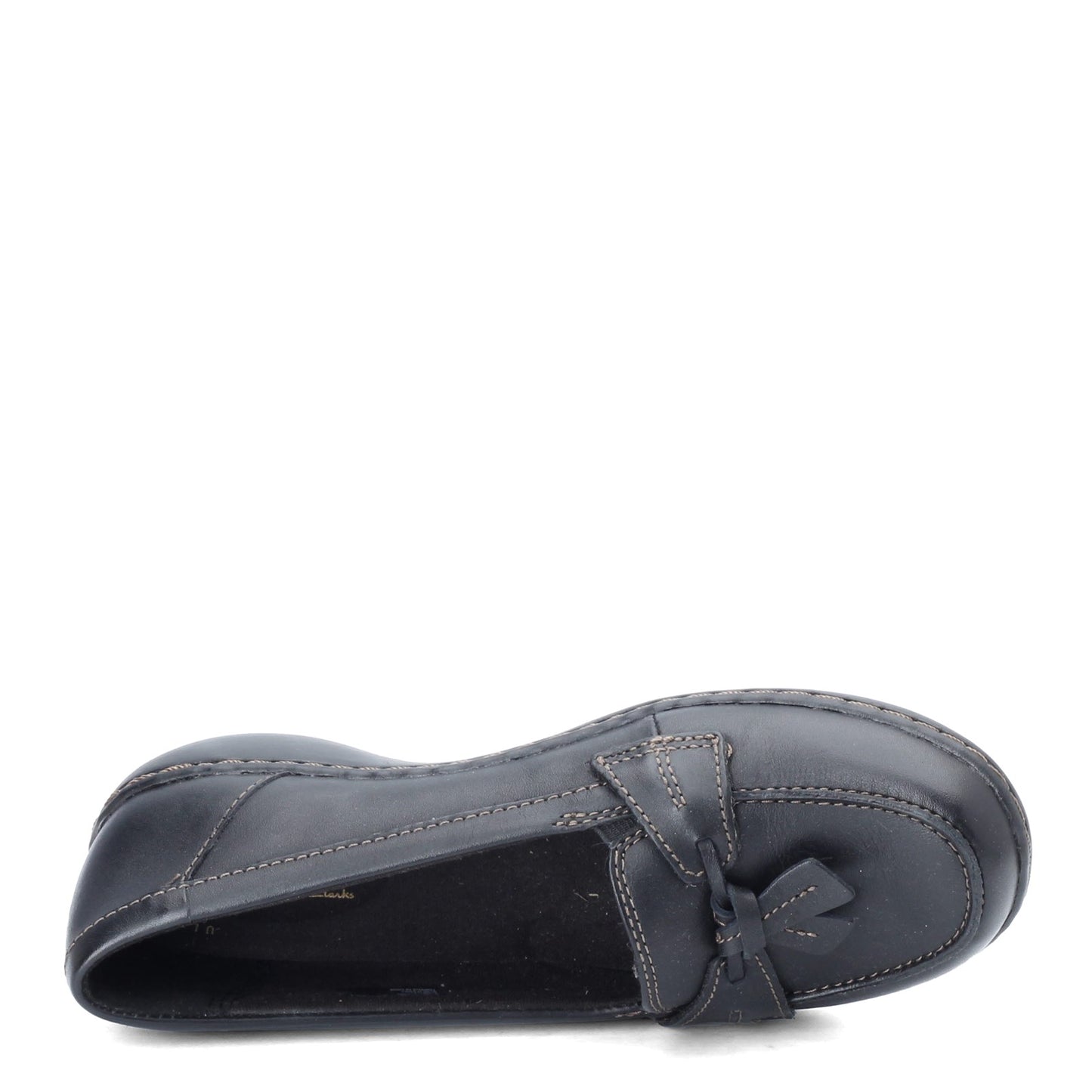 Peltz Shoes  Women's Clarks Ashland Bubble Loafer BLACK 26067331