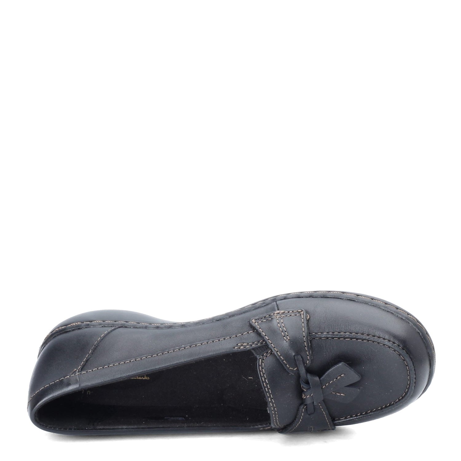 Peltz Shoes  Women's Clarks Ashland Bubble Loafer BLACK 26067331
