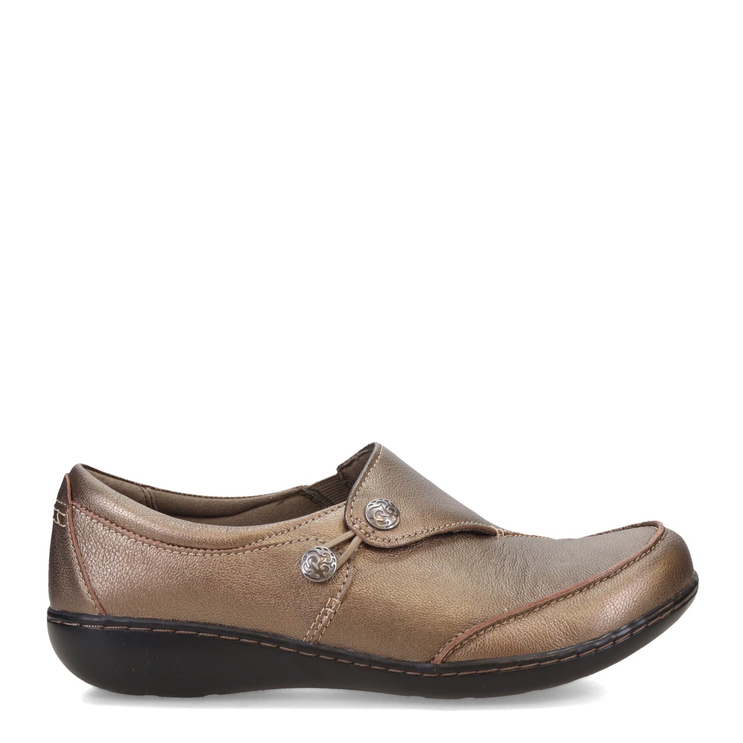 Peltz Shoes  Women's Clarks Ashland Lane Q Slip-On PEWTER 26068766