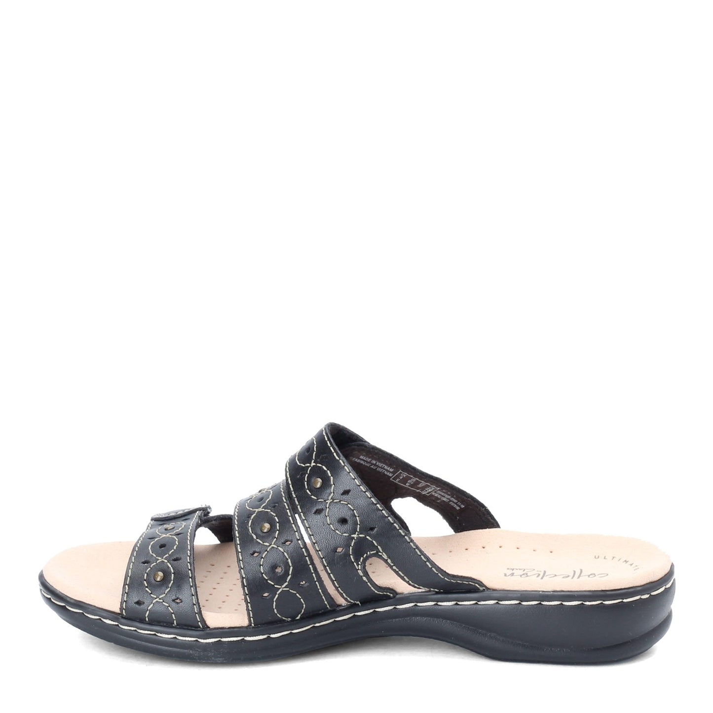 Peltz Shoes  Women's Clarks Leisa Cacti Sandal BLACK 26100437