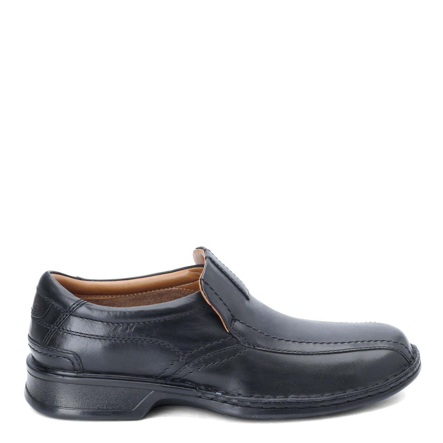 Peltz Shoes  Men's Clarks Escalade Step Loafer BLACK 26113918