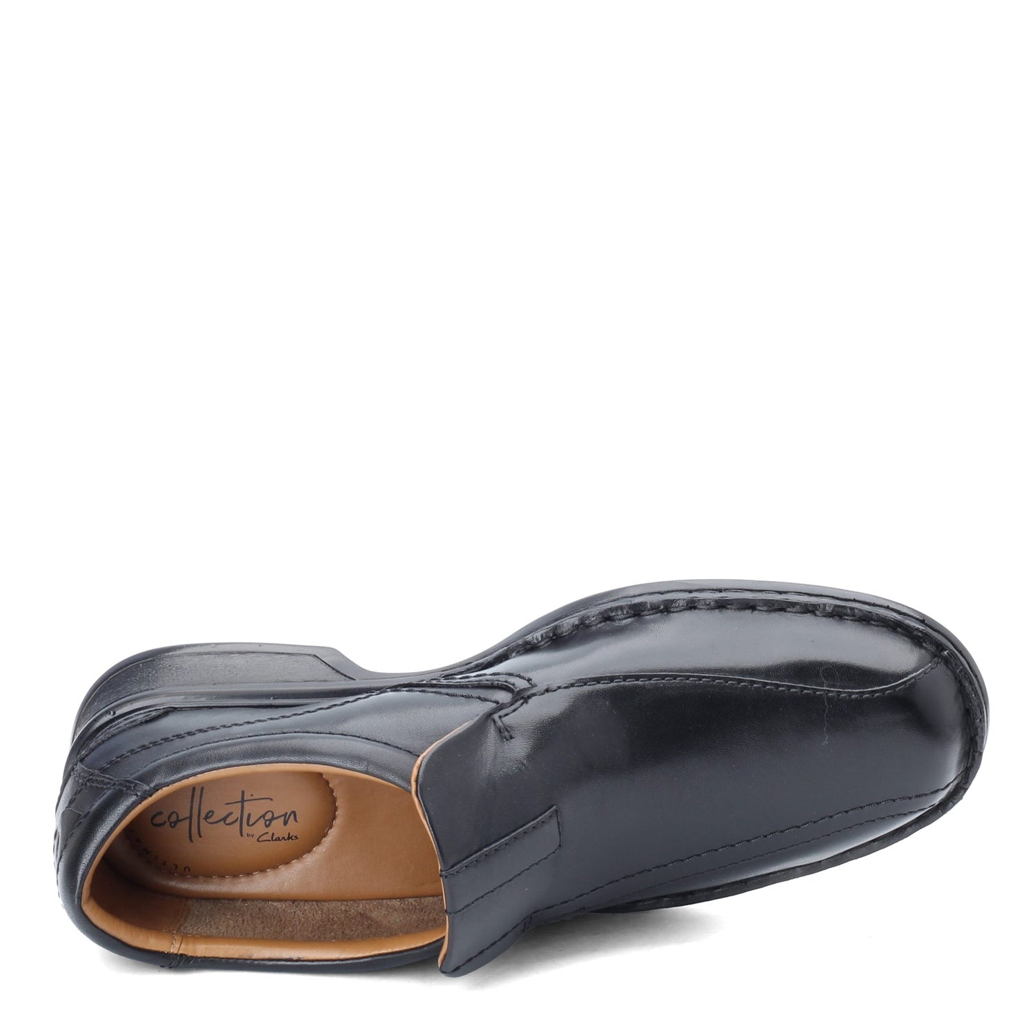 Peltz Shoes  Men's Clarks Escalade Step Loafer BLACK 26113918