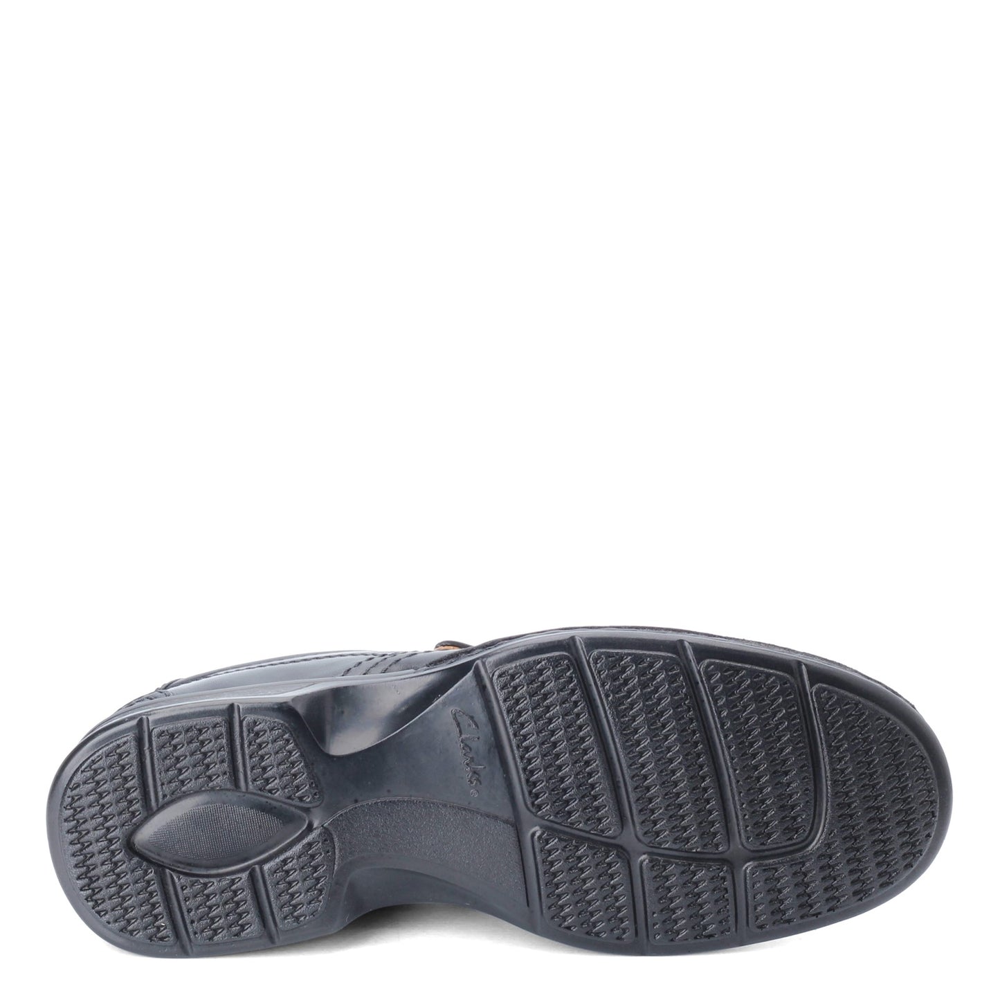 Peltz Shoes  Men's Clarks Escalade Step Loafer BLACK 26113918