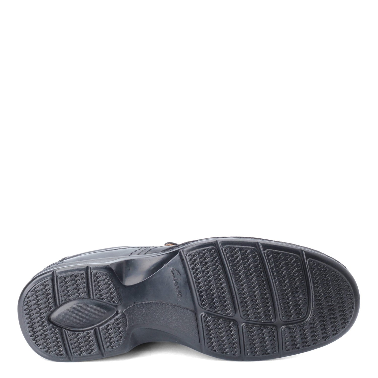 Peltz Shoes  Men's Clarks Escalade Step Loafer BLACK 26113918