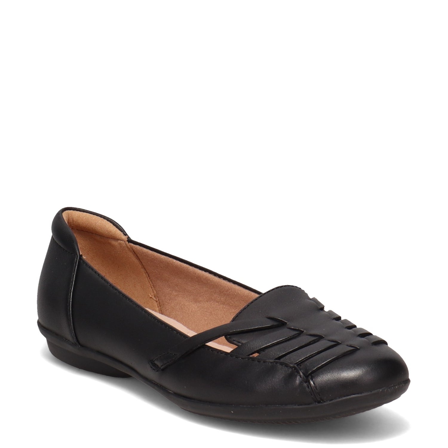 Peltz Shoes  Women's Clarks Gracelin Gemma Flat BLACK 26125289