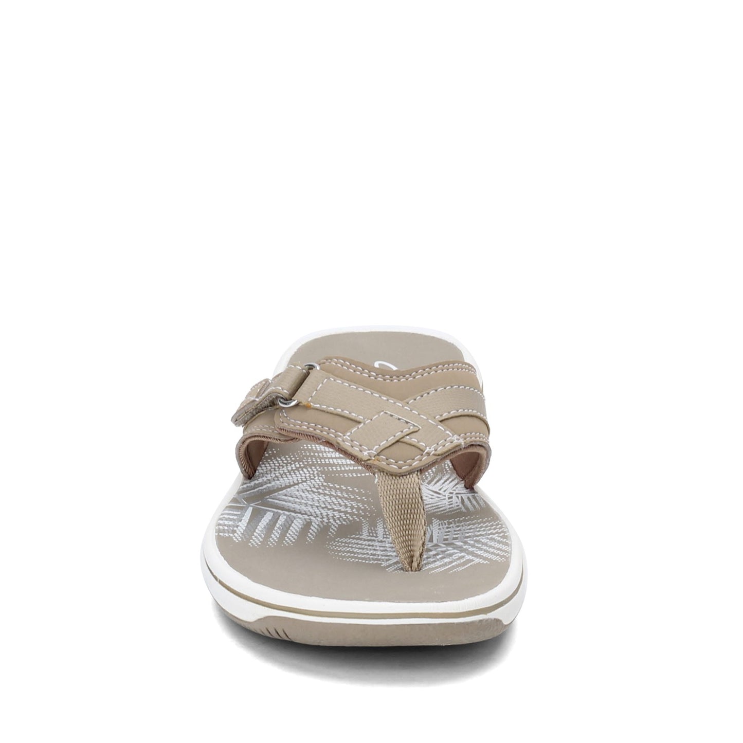 Peltz Shoes  Women's Clarks Breeze Sea Sandal GREYSTONE 26125507