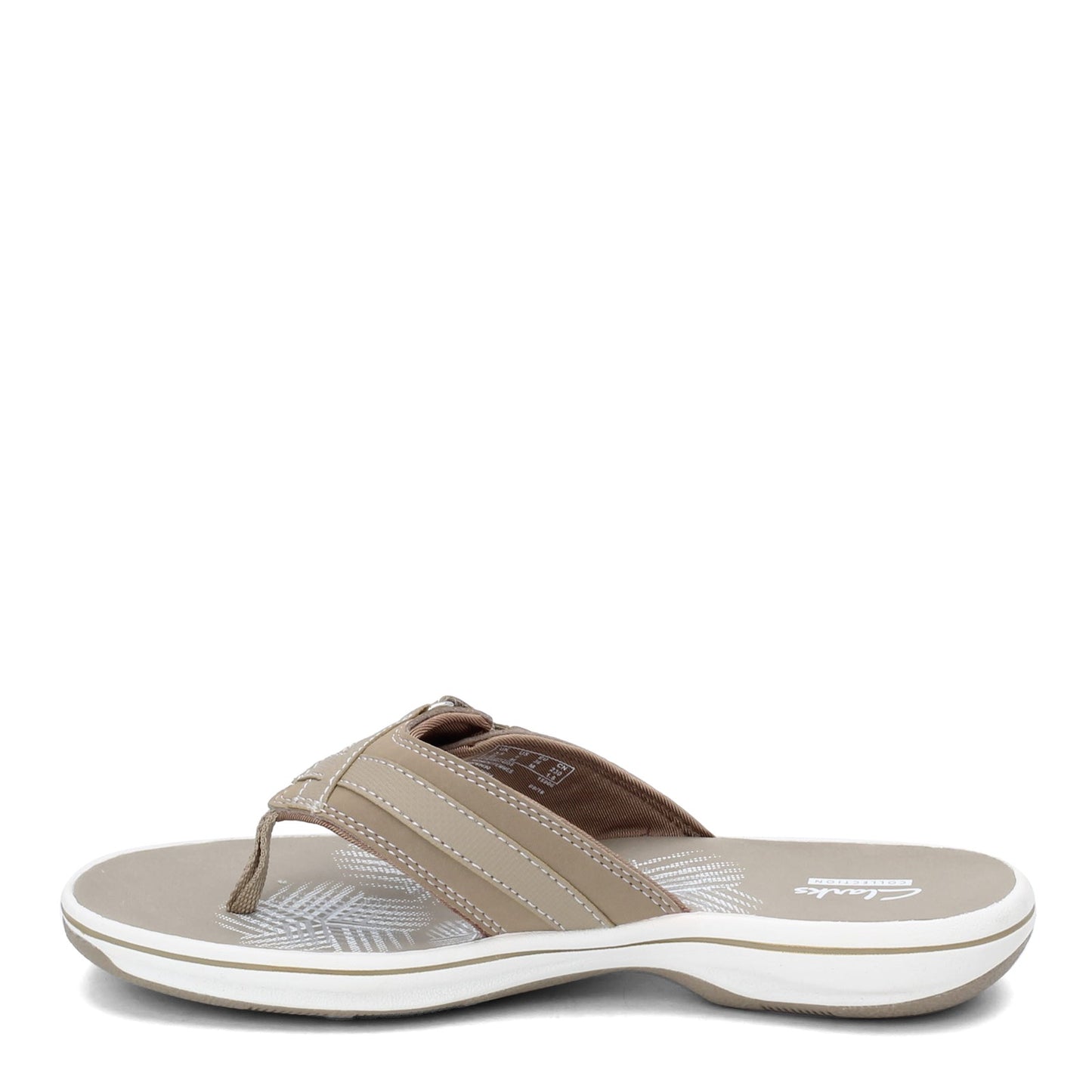 Peltz Shoes  Women's Clarks Breeze Sea Sandal GREYSTONE 26125507