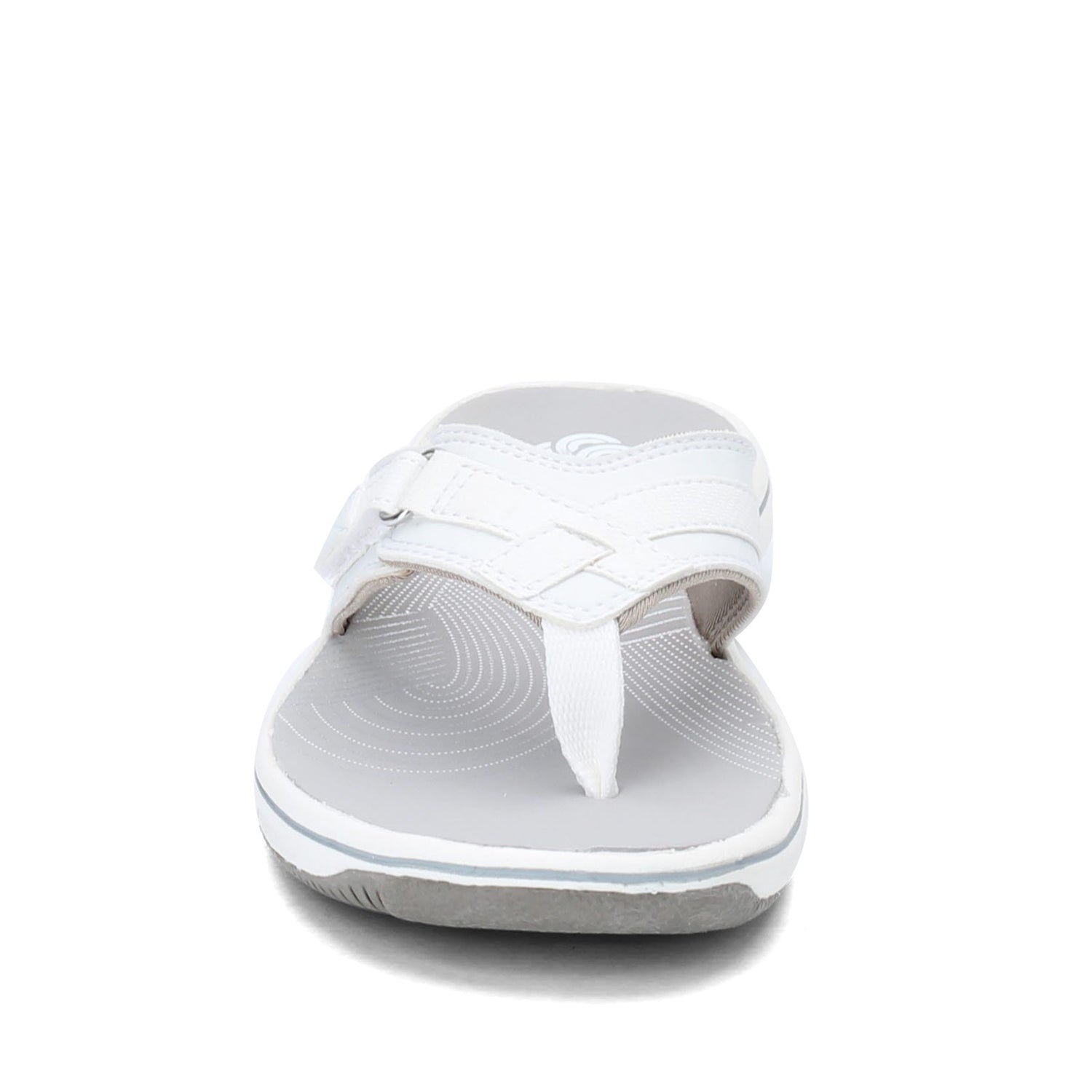 Peltz Shoes  Women's Clarks Breeze Sea Sandal WHITE 26125508
