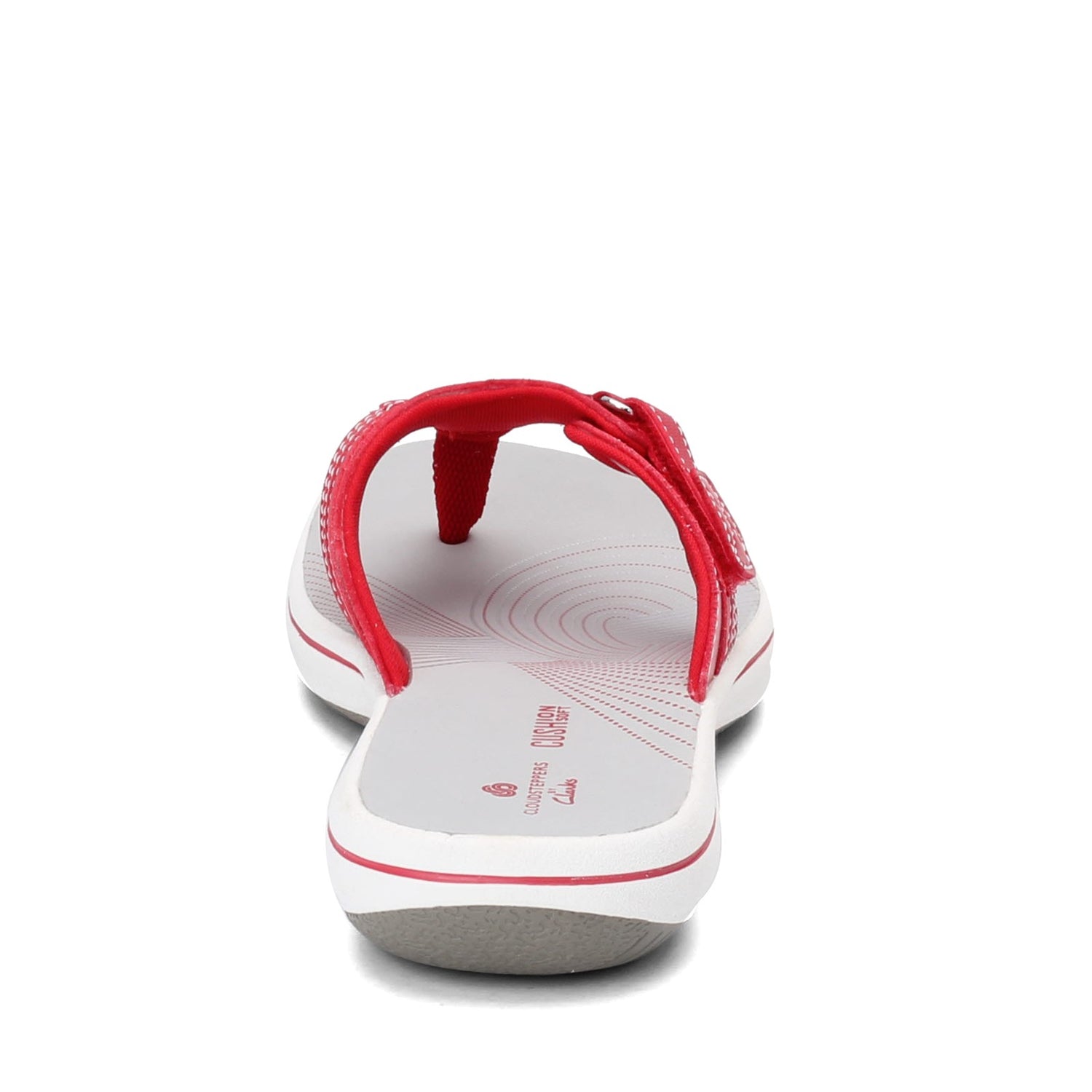 Peltz Shoes  Women's Clarks Breeze Sea Sandal RED 26125718