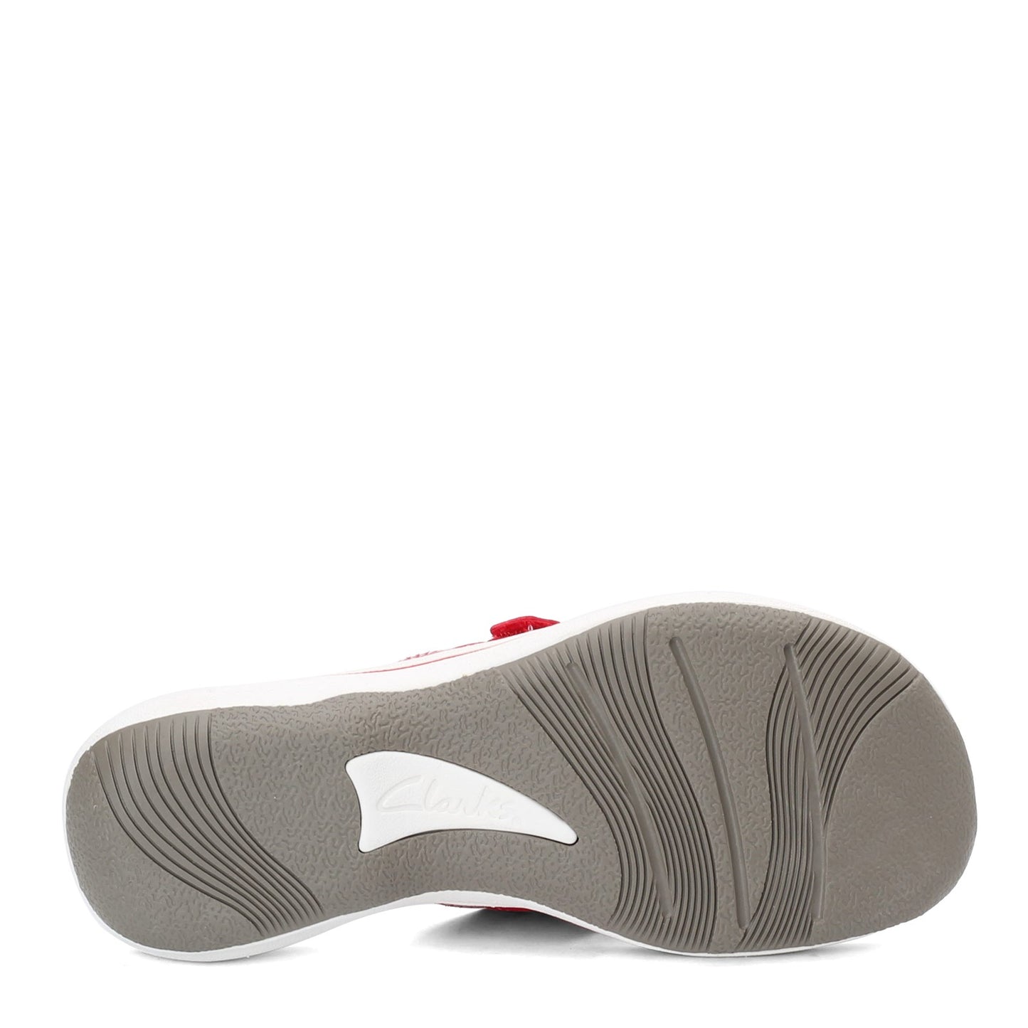 Peltz Shoes  Women's Clarks Breeze Sea Sandal RED 26125718