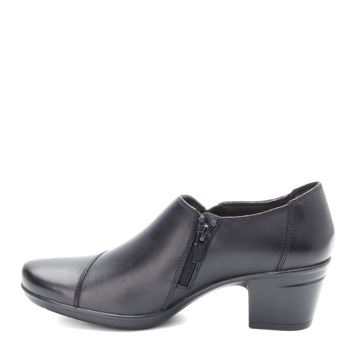 Peltz Shoes  Women's Clarks Emslie Warren Bootie BLACK 26128442