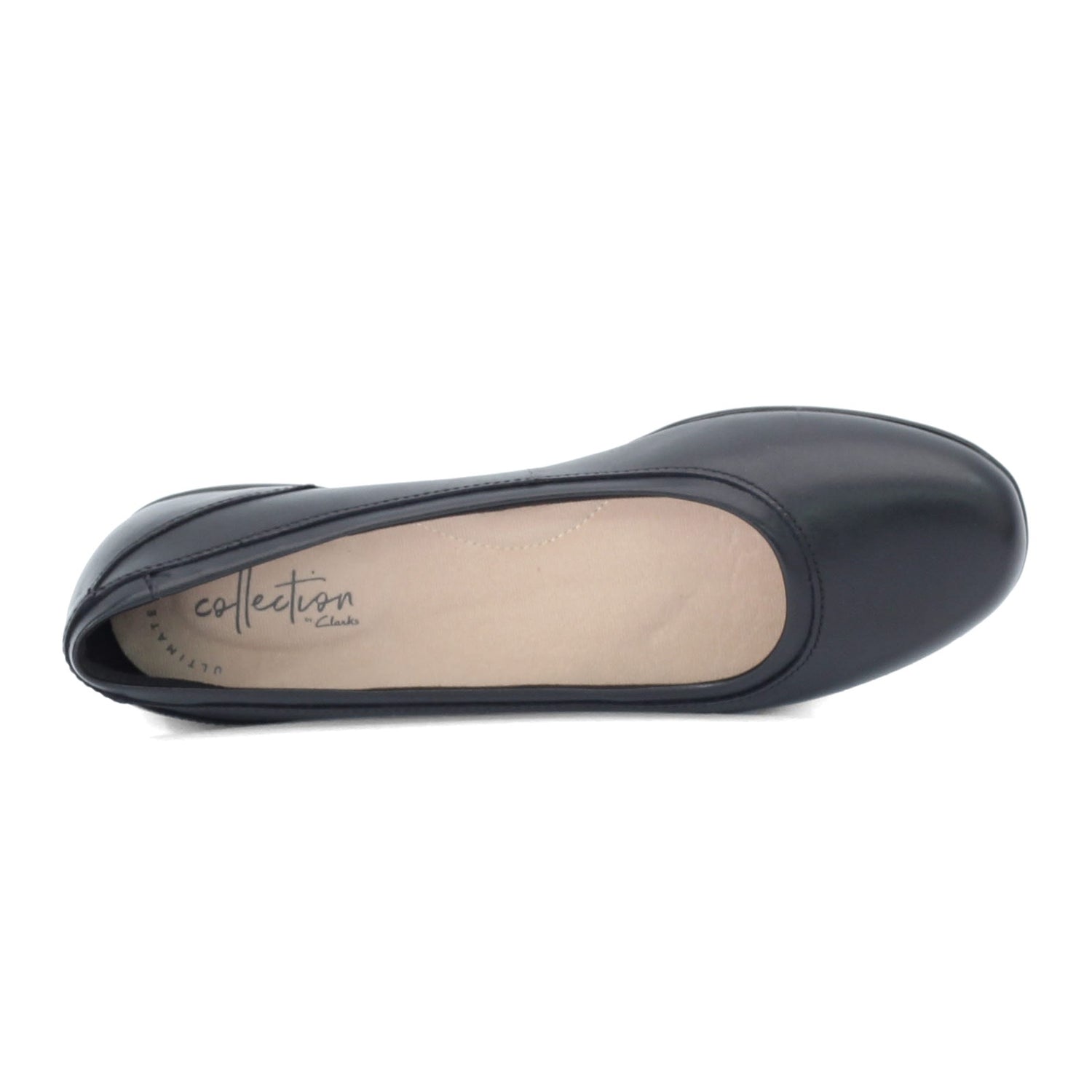 Peltz Shoes  Women's Clarks Gracelin Mara Flat BLACK 26128605