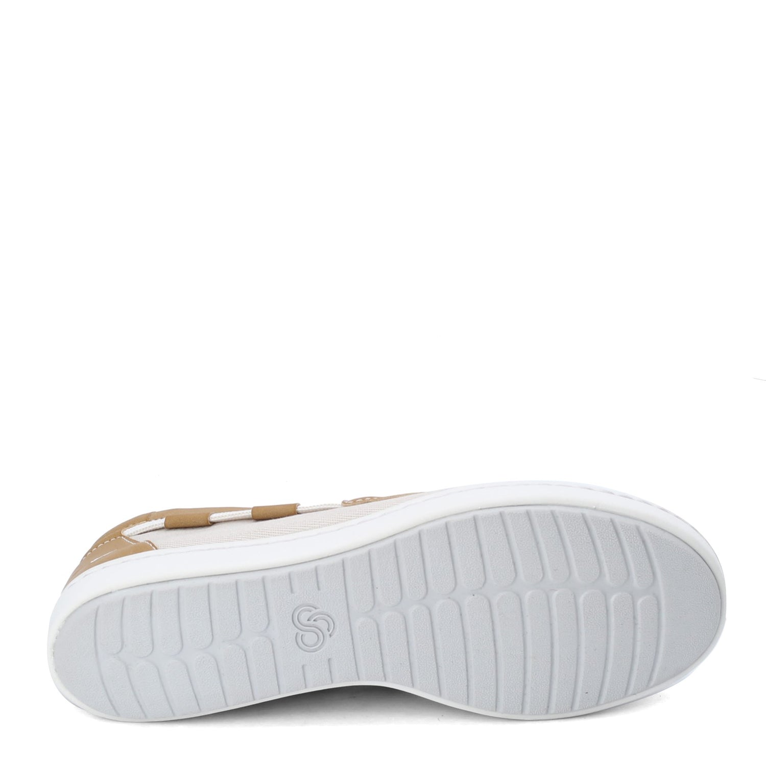 Peltz Shoes  Women's Clarks Step Glow Lite Boat Shoe WHITE 26141492
