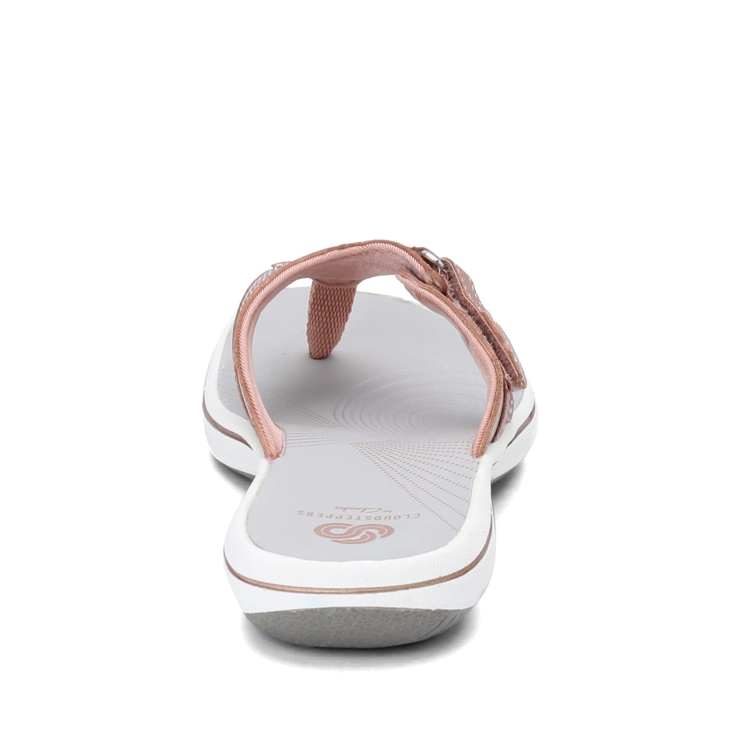 Peltz Shoes  Women's Clarks Breeze Sea Sandal ROSE GOLD 26142608