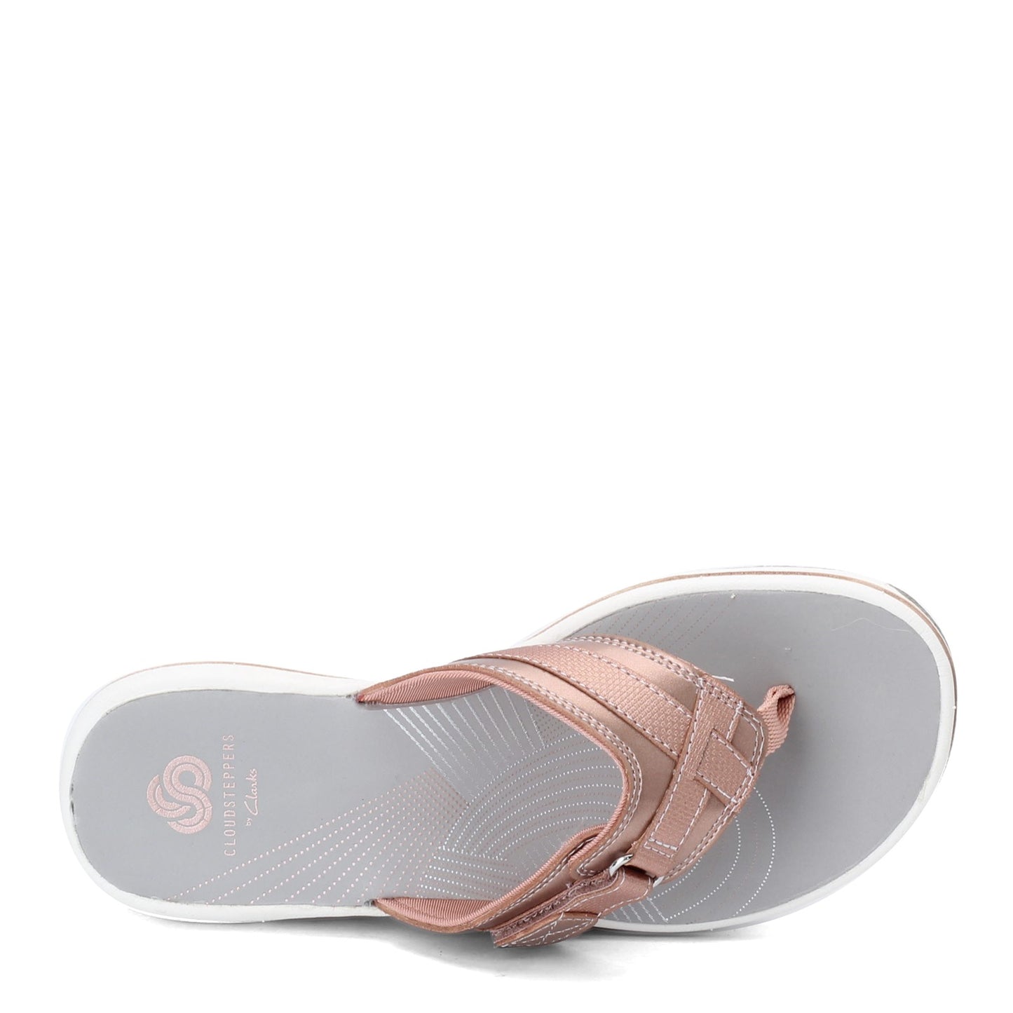 Peltz Shoes  Women's Clarks Breeze Sea Sandal ROSE GOLD 26142608