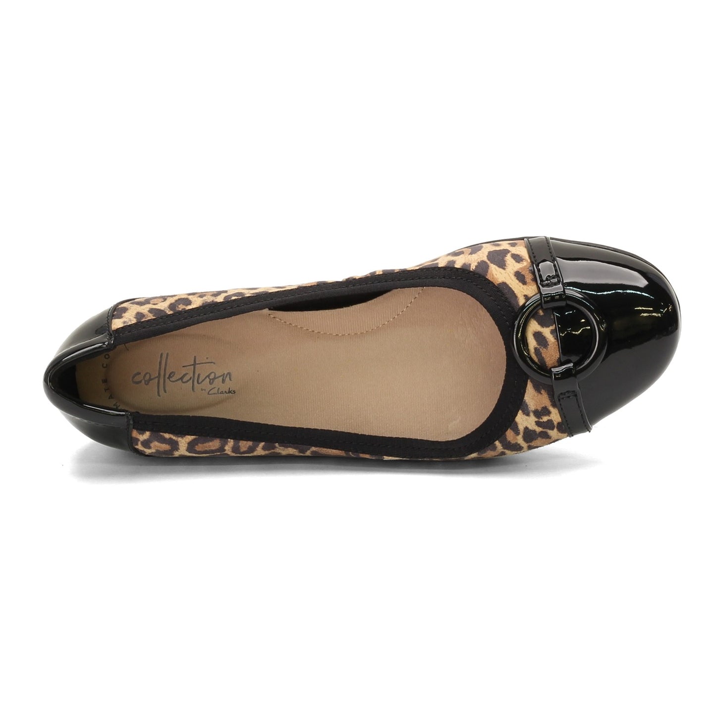 Peltz Shoes  Women's Clarks Gracelin Wind Flat LEOPARD 26146705