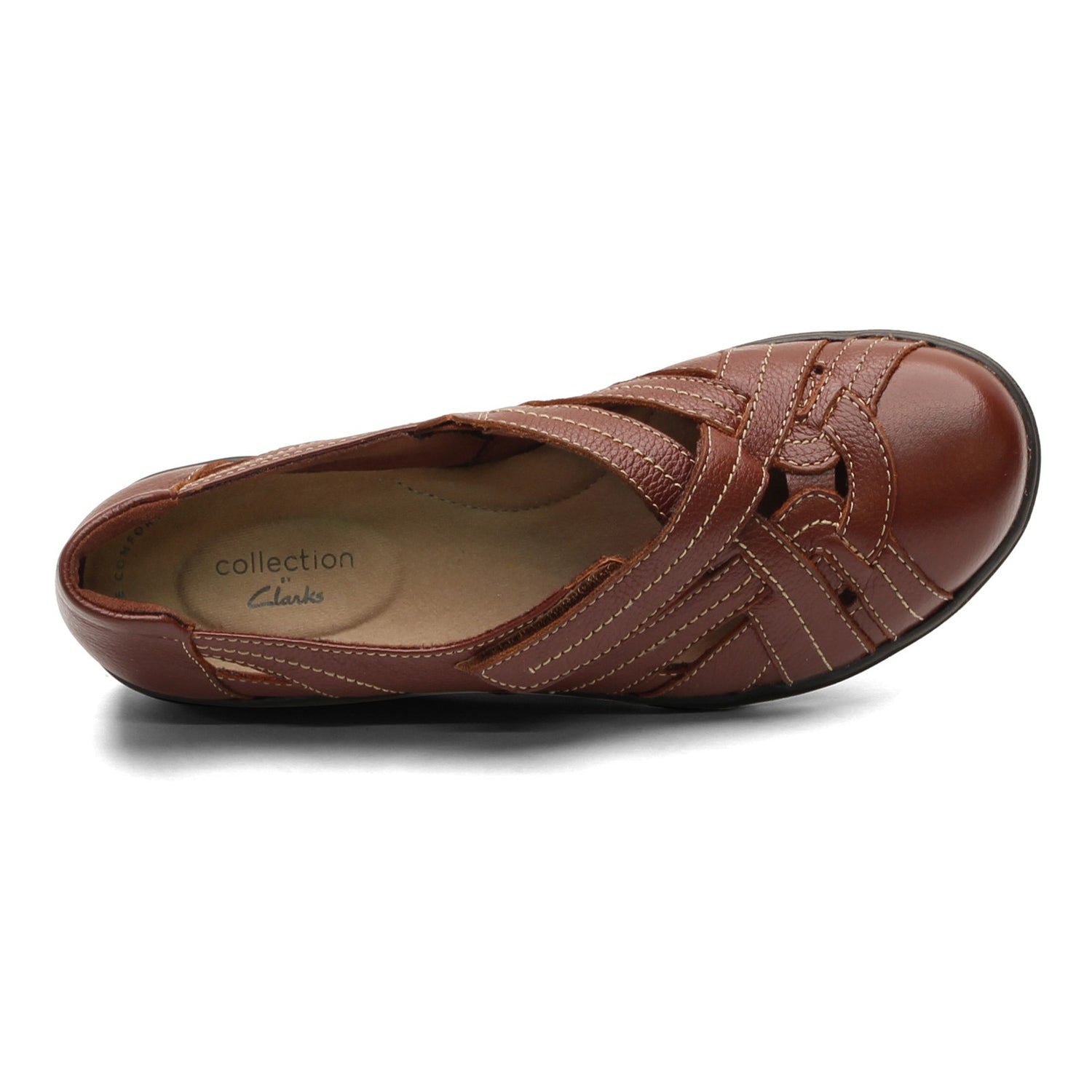 Peltz Shoes  Women's Clarks Cheyn Tulip Slip-On MAHOGANY 26147637