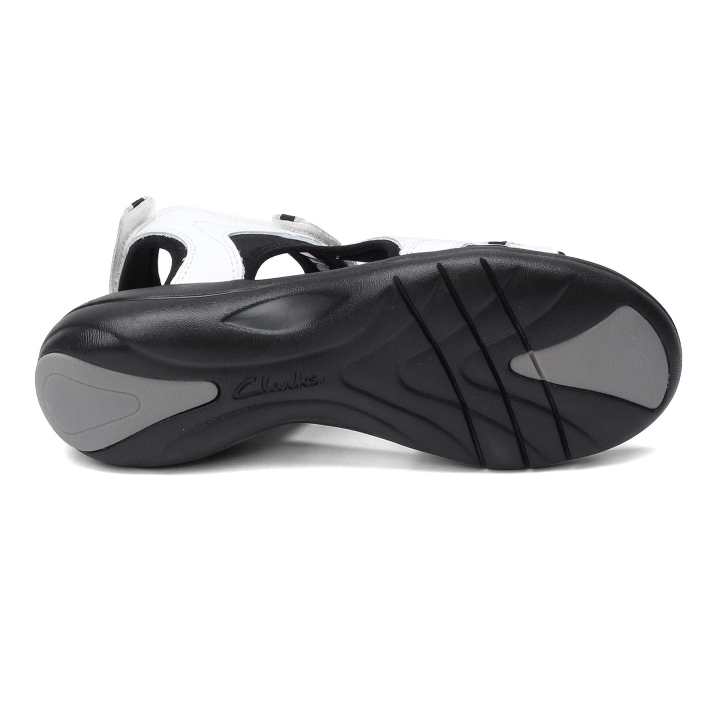 Peltz Shoes  Women's Clarks Saylie Spin Sandal WHITE 26150179