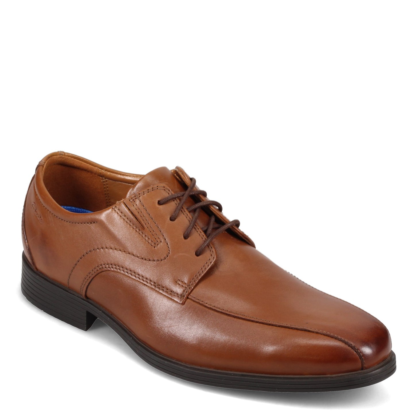 Peltz Shoes  Men's Clarks Whiddon Pace Oxford DARK TAN 26152908