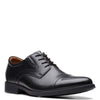 Peltz Shoes  Men's Clarks Whiddon Cap Toe Oxford BLACK 26152912