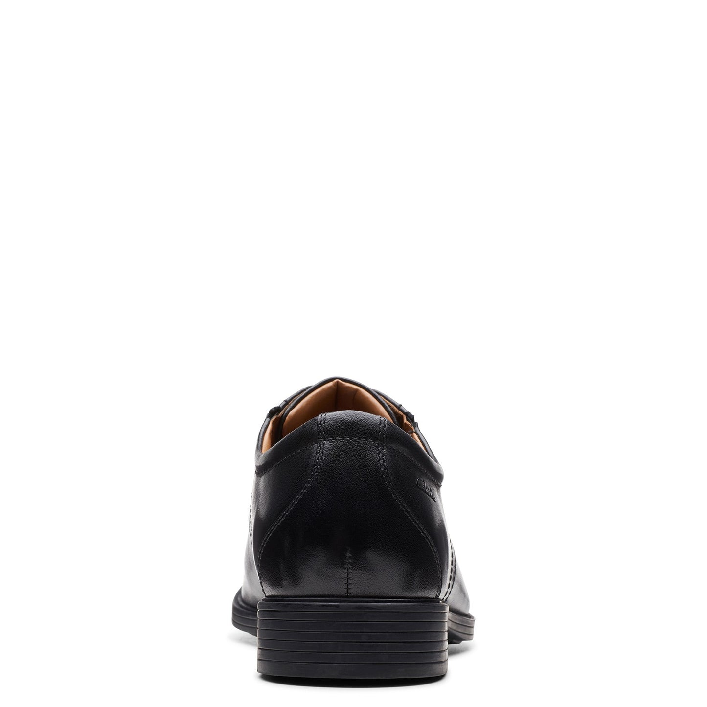 Peltz Shoes  Men's Clarks Whiddon Cap Toe Oxford BLACK 26152912