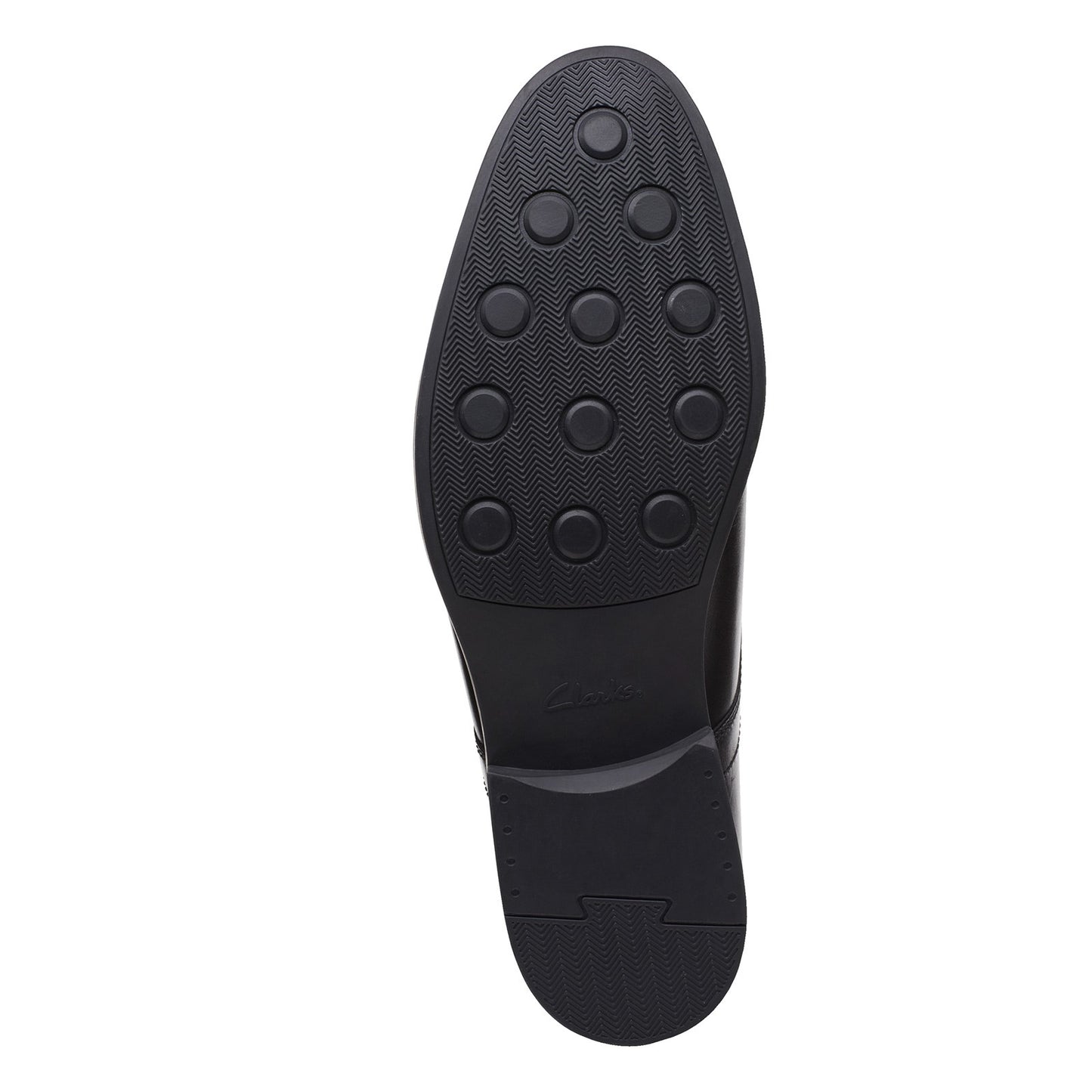 Peltz Shoes  Men's Clarks Whiddon Cap Toe Oxford BLACK 26152912