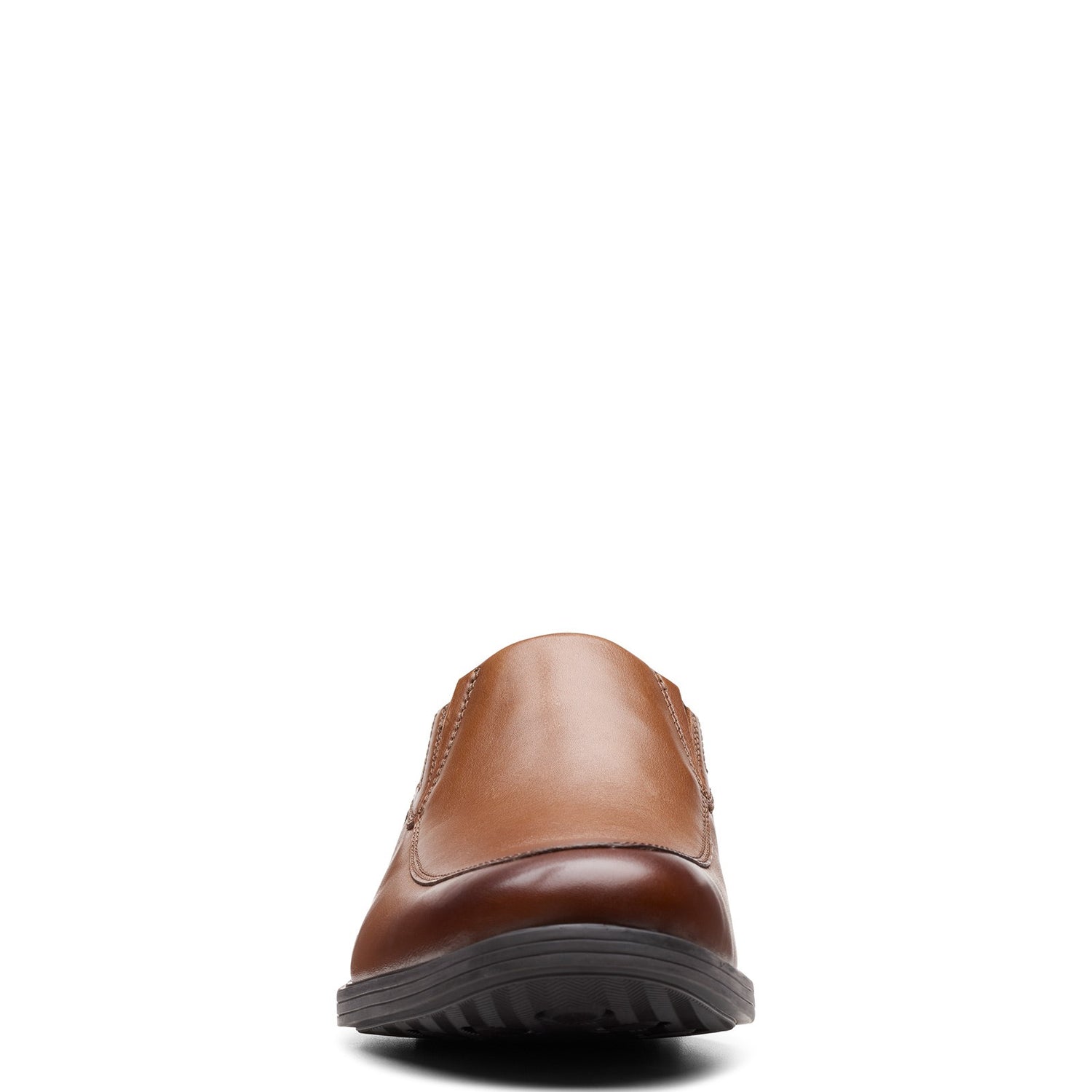 Peltz Shoes  Men's Clarks Whiddon Step Loafer DARK TAN 26152917