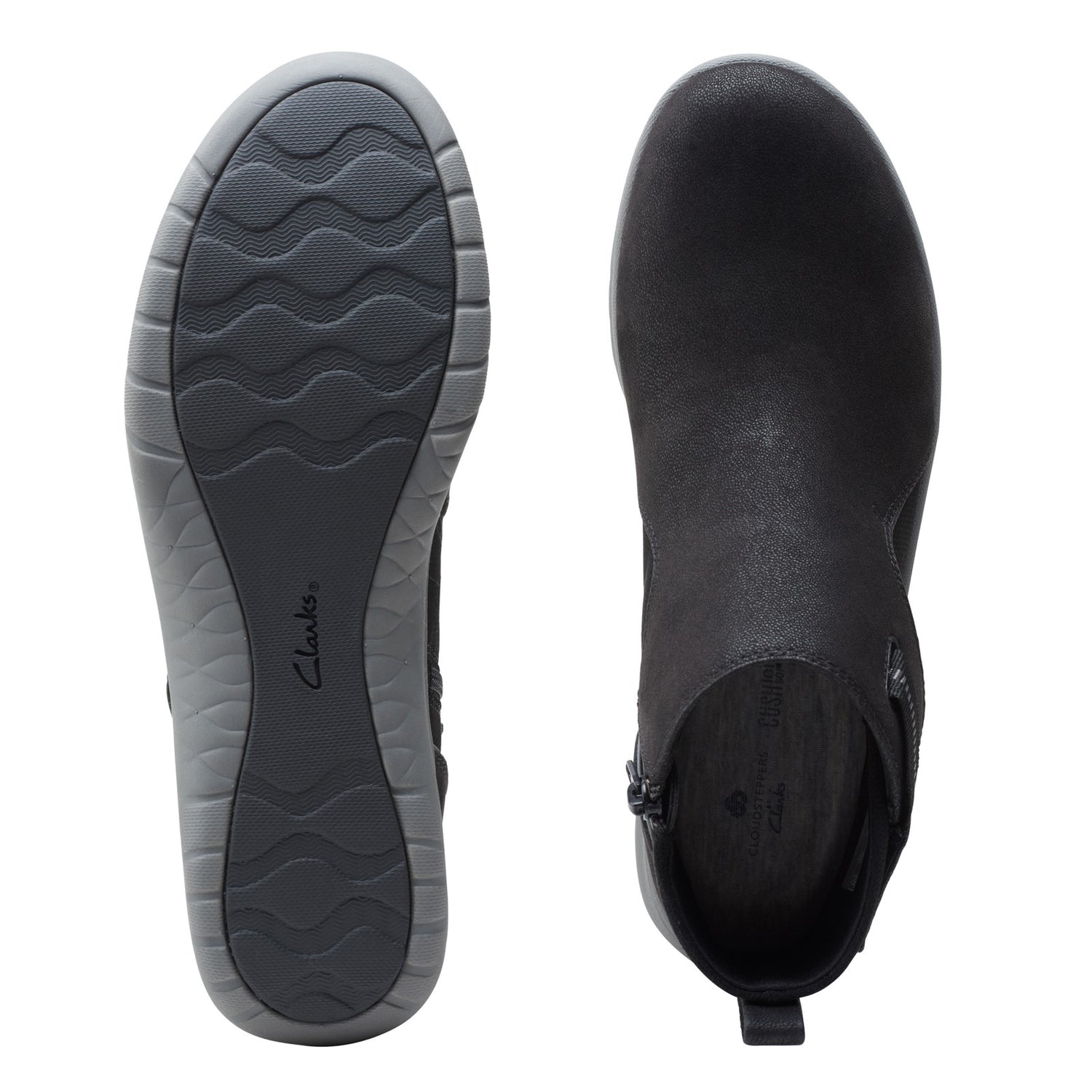 Peltz Shoes  Women's Clarks Adella Cove Boot BLACK 26154046