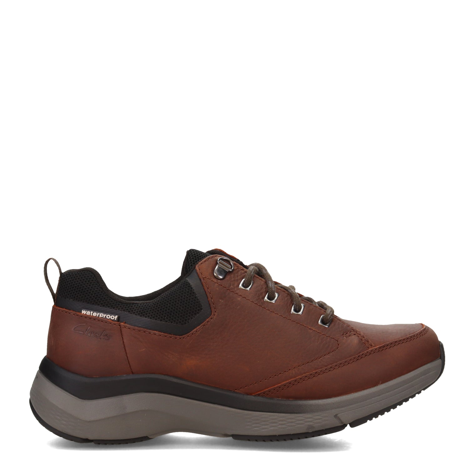 Peltz Shoes  Men's Clarks Wave 2.0 Vibe Oxford Brown 26155111