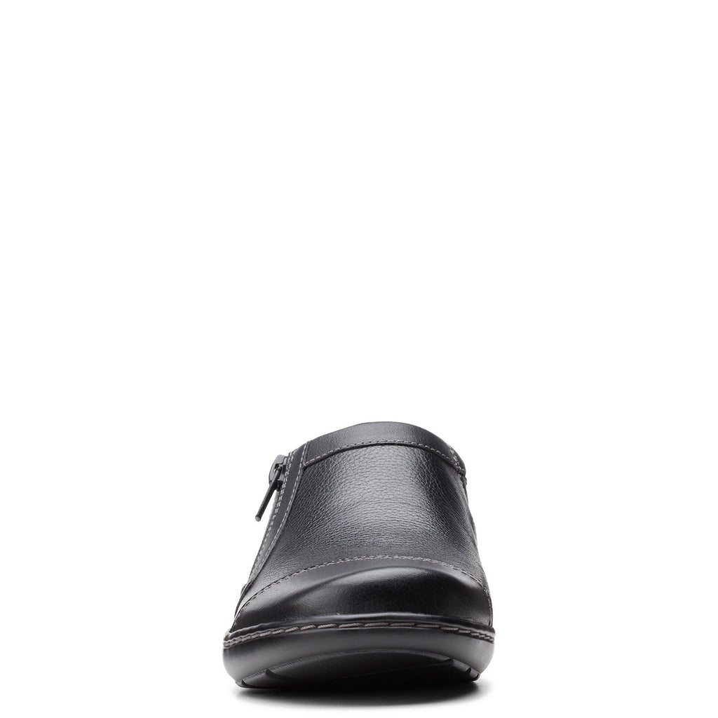 Women's Clarks Cora Giny Slip-On BLACK SMOOTH 26155776