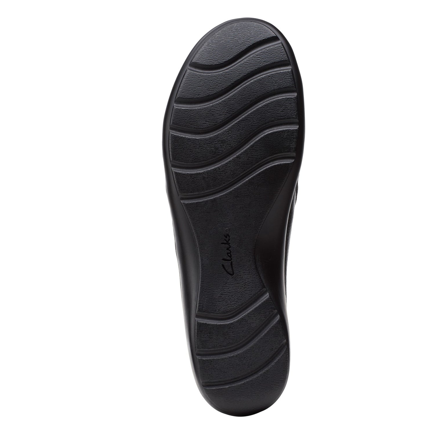 Peltz Shoes  Women's Clarks Cora Giny Slip-On BLACK SMOOTH 26155776