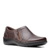 Peltz Shoes  Women's Clarks Cora Giny Slip-On DARK BROWN 26155777