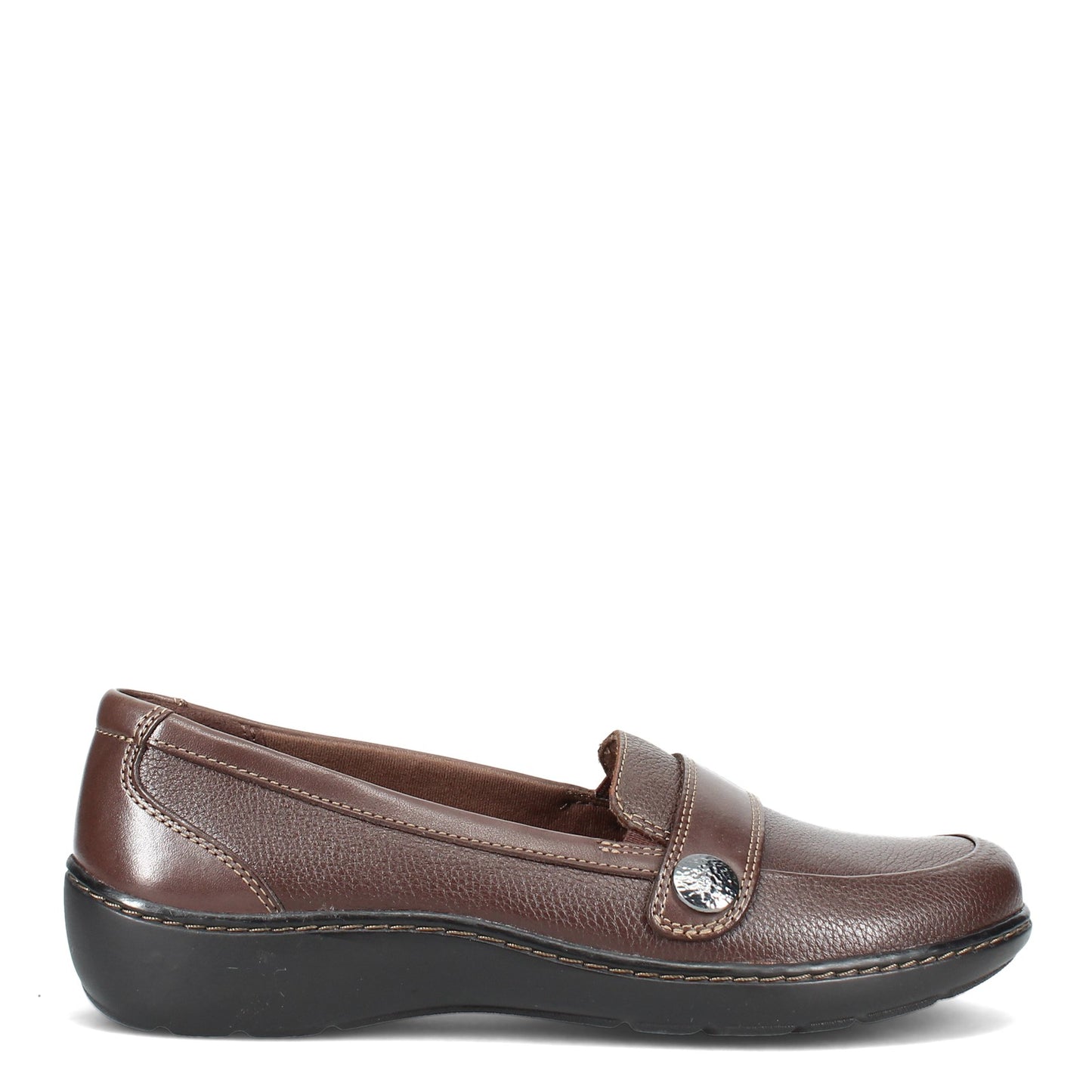 Peltz Shoes  Women's Clarks Cora Daisy Slip-On BROWN 26155782