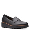 Peltz Shoes  Women's Clarks Sharon Gracie Loafer BLACK SOFT 26156816
