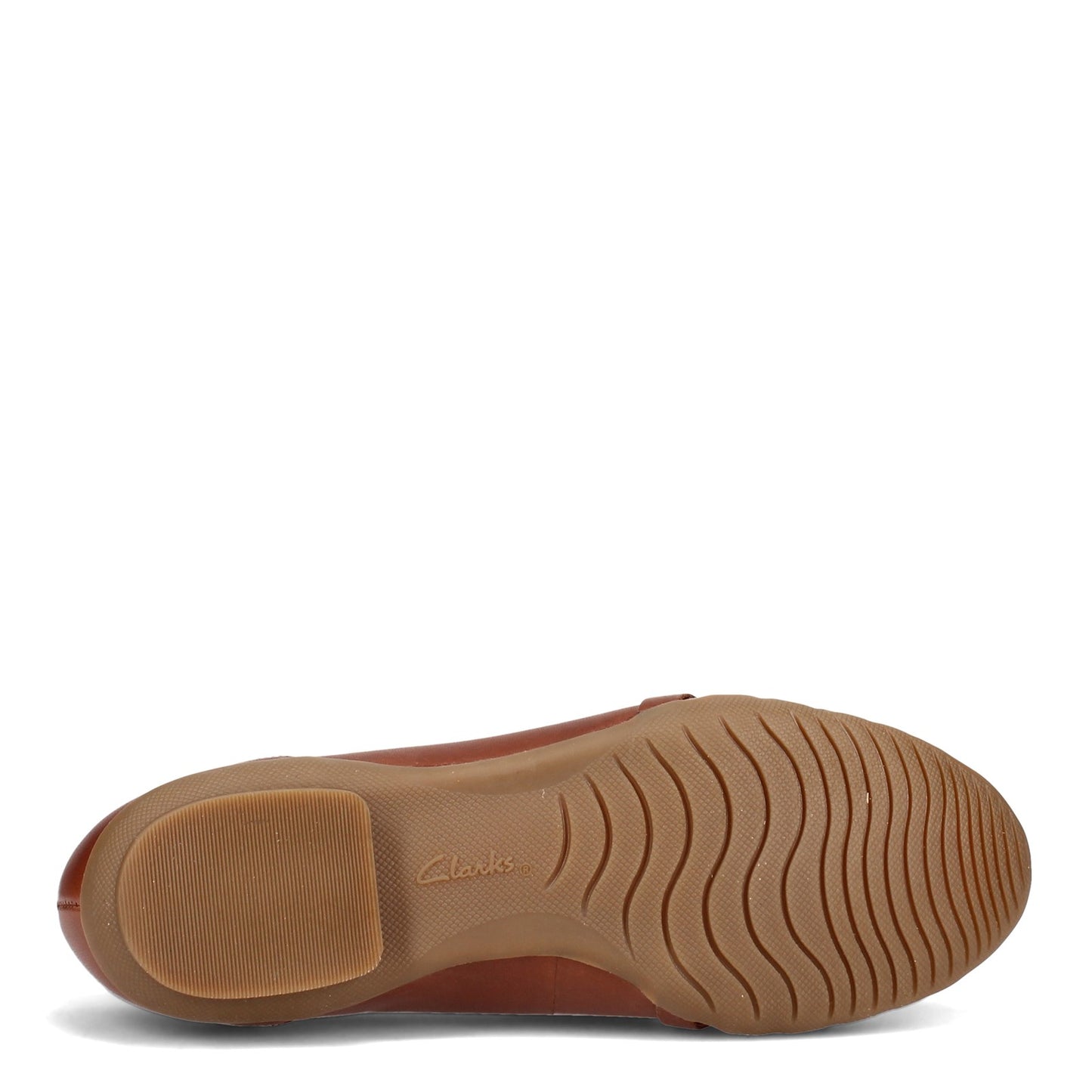 Peltz Shoes  Women's Clarks Sara Clover Flat MAHOGANY 26157760