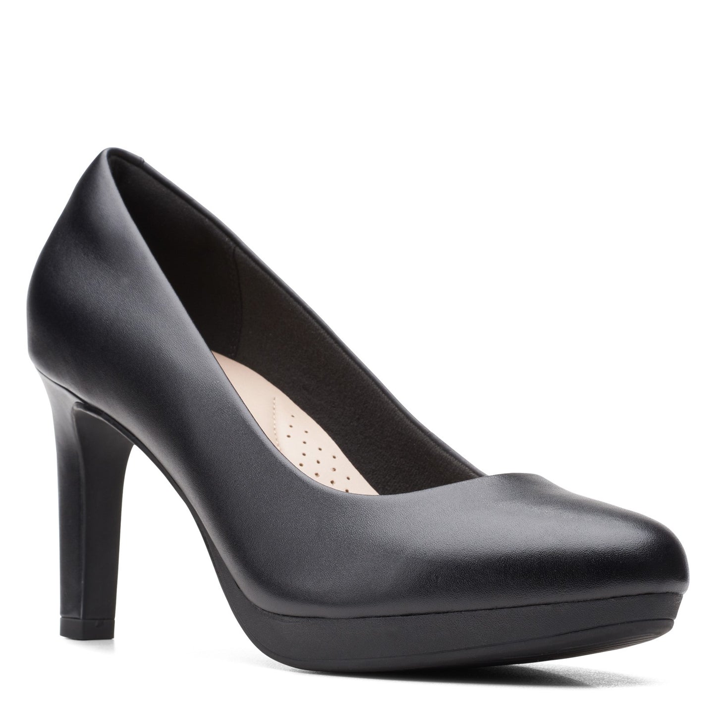 Peltz Shoes  Women's Clarks Ambyr Joy Pump BLACK LEATHER 26157764