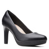 Peltz Shoes  Women's Clarks Ambyr Joy Pump BLACK LEATHER 26157764