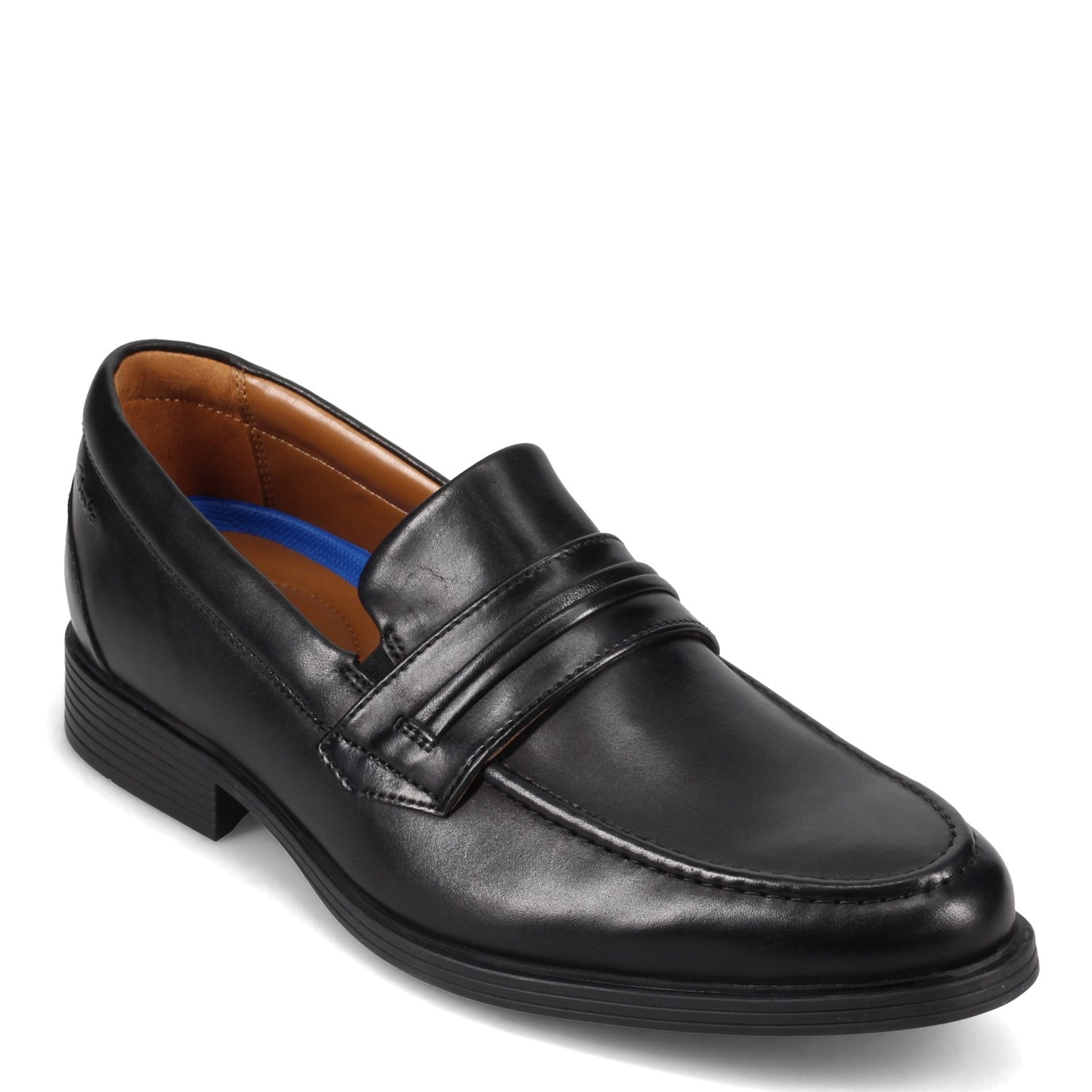 Peltz Shoes  Men's Clarks Whiddon Loafer BLACK 26158005