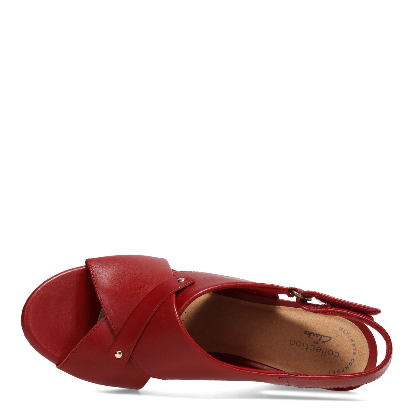 Peltz Shoes  Women's Clarks Margee Eve Sandal RED 26158135