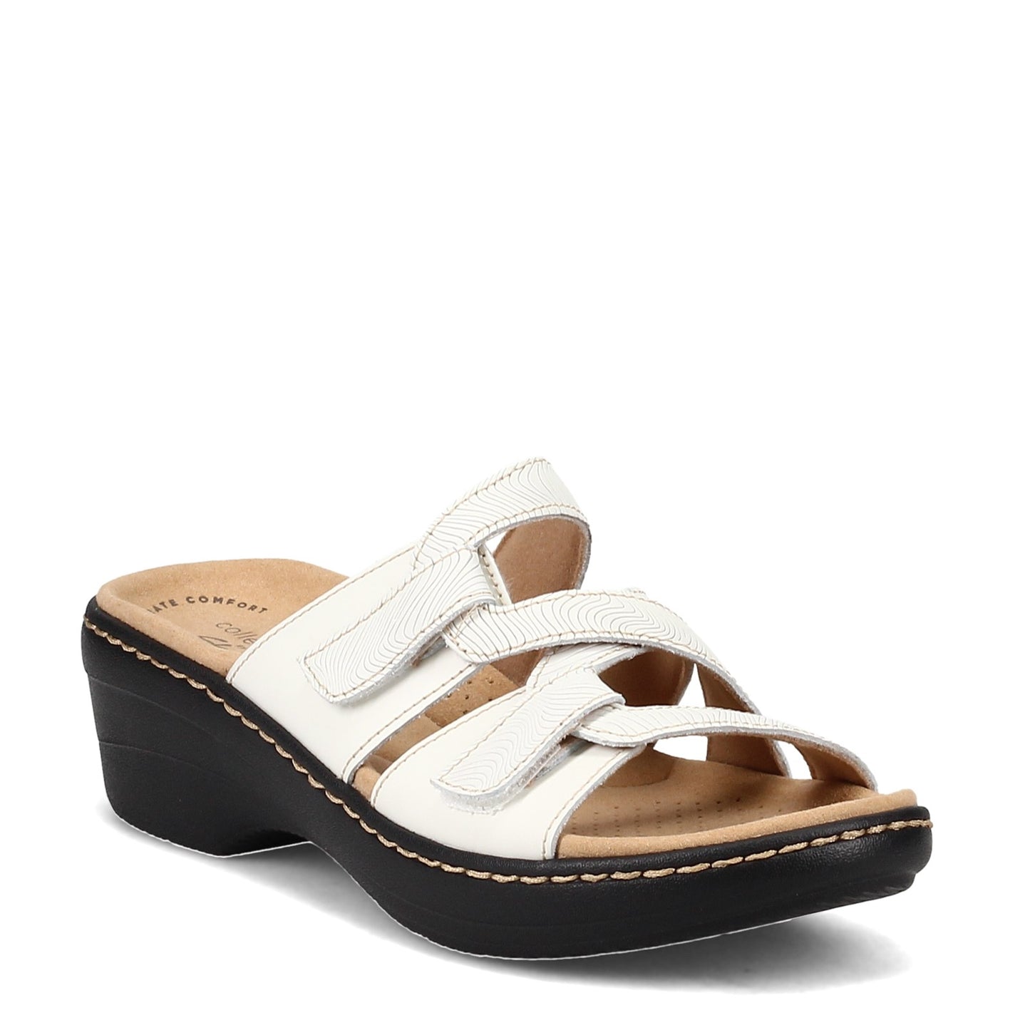 Peltz Shoes  Women's Clarks Merliah Karli Sandal WHITE 26158236