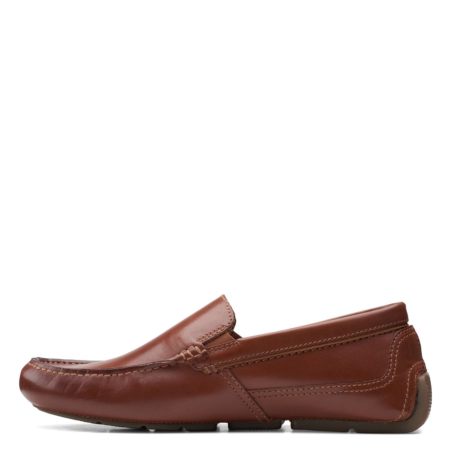 Peltz Shoes  Men's Clarks Markman Plain Loafer DARK TAN 26158703