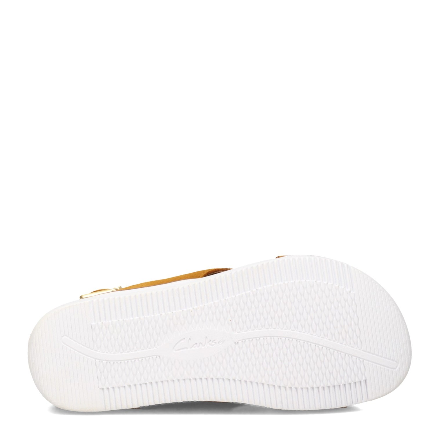 Peltz Shoes  Women's Clarks Elayne Cross Sandal OCHRE 26159232