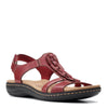 Peltz Shoes  Women's Clarks Laurieann Kay Sandal RED 26159301