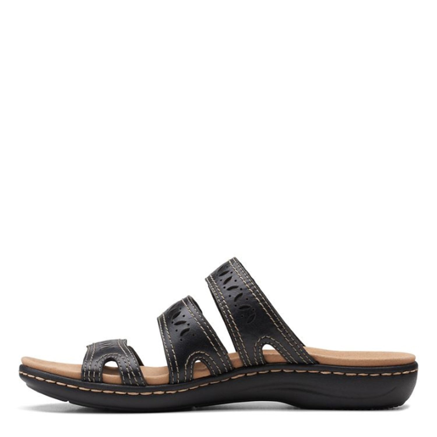 Peltz Shoes  Women's Clarks Laurieann Dee Sandal BLACK 26159311