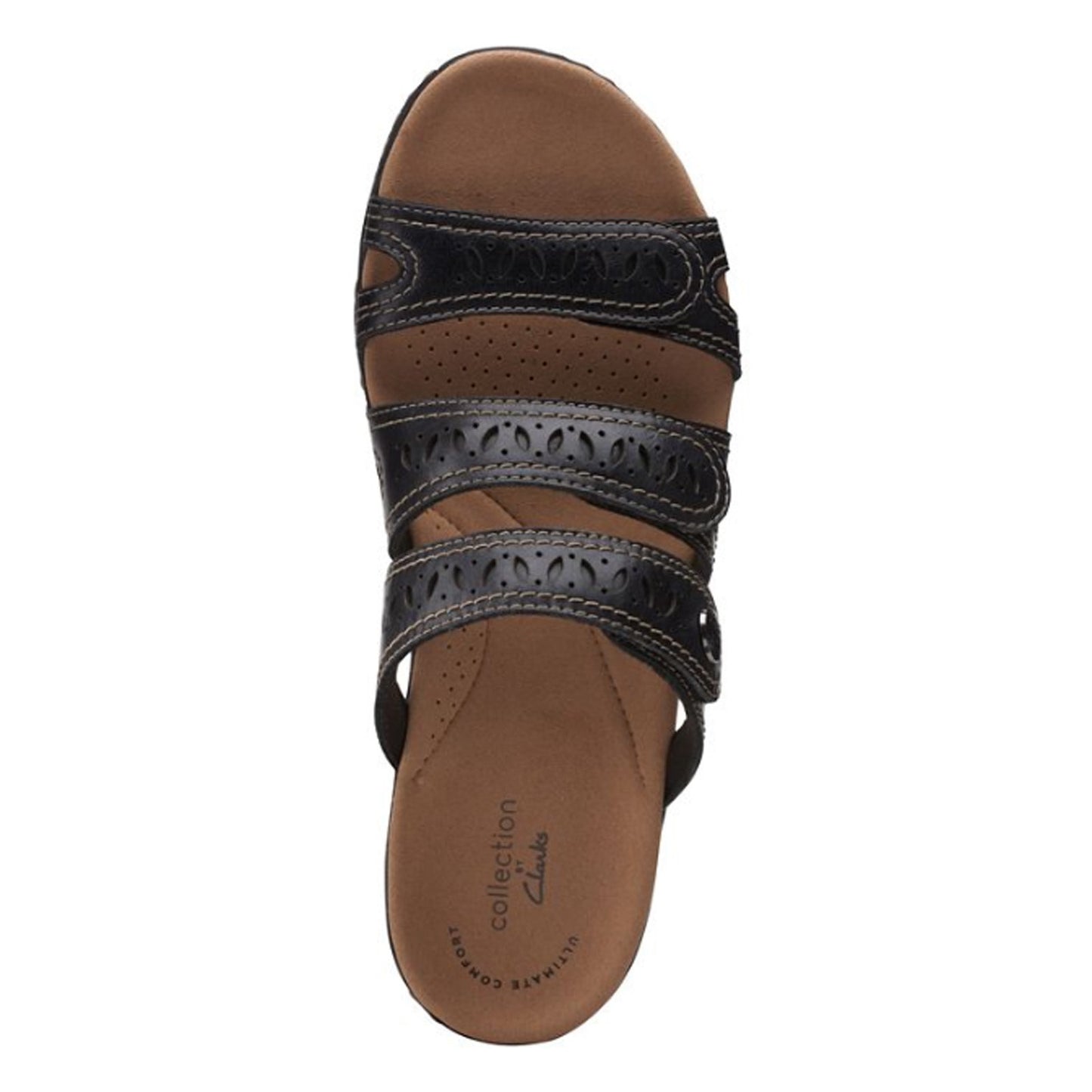 Peltz Shoes  Women's Clarks Laurieann Dee Sandal BLACK 26159311